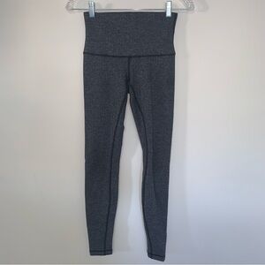 Lululemon Grey Herringbone Wunder Under Leggings 4